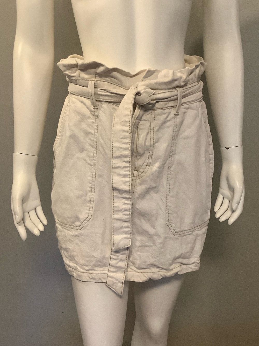 Free People Paperbag Waist Mini Skirt